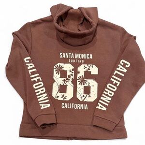 Brown California Surfing Hoodie. Small